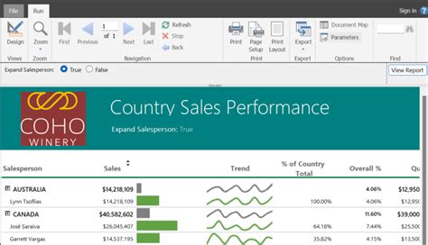 Microsoft Power BI Report